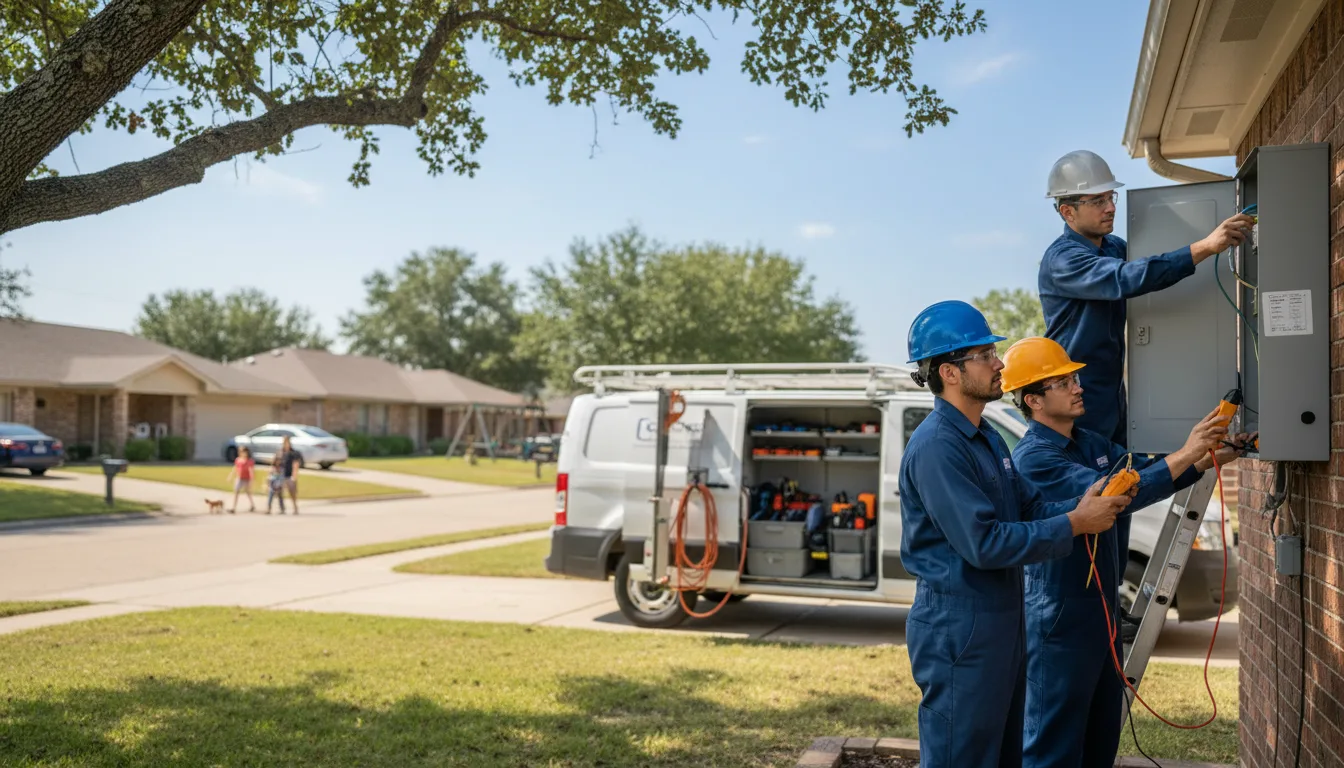 Certified electrician providing emergency electrical services in Winigan, MO